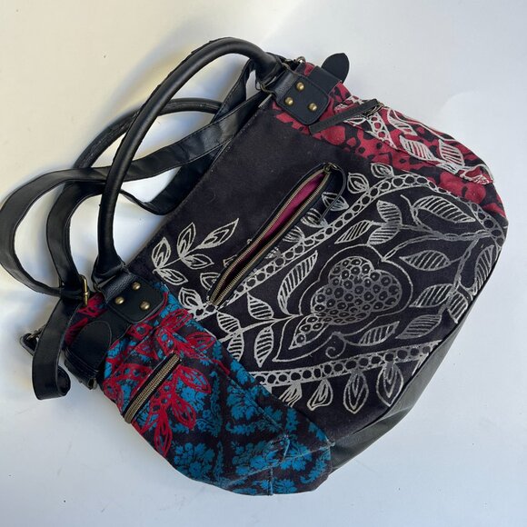 Desigual McBee Bag & Wallet Combo - Multicolor Canvas Crossbody Bag, Used - Picture 3 of 14